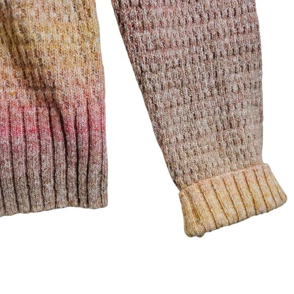 Talbots Mock Neck Sweater Ombre Color Block Size Small Classic Minimalist Y2K - Picture 6 of 8